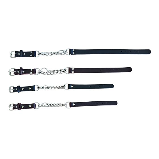 Pet Collar Dog Collar Leather Collar Collar Collar Leather Cowhide Explosion-proof Shrinkable Stainless Steel Sleeve
