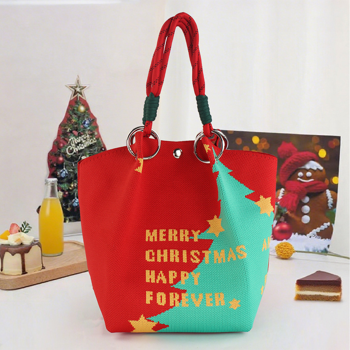 Bolsa de regalo de Navidad y Año Nuevo, bolsas de regalo de mano, bolsas de regalo de mano, bolsas de muñeca.