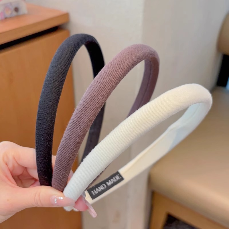 Simple Meirade cabello para mujeres otoño y invierno alta cráneo presión cabello de alta sensación café lavado de la cara antideslizante cabello toque