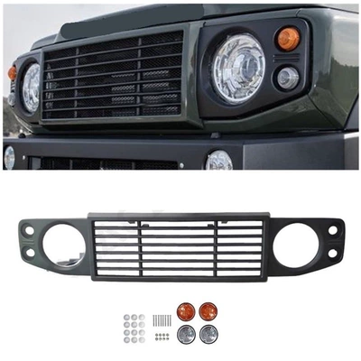 Suitable for JB64jb74 2018 Rear Suzuki Jimny Front Face Modification Parts Land Rover Defender Insect Net Front Center Net (Zhongwang)