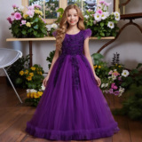 Наряд маленькой принцессы, длинное платье, детская юбка, наряд для музыкальных выступлений, детская одежда, новая коллекция, подходит для подростков, оптовые продажи