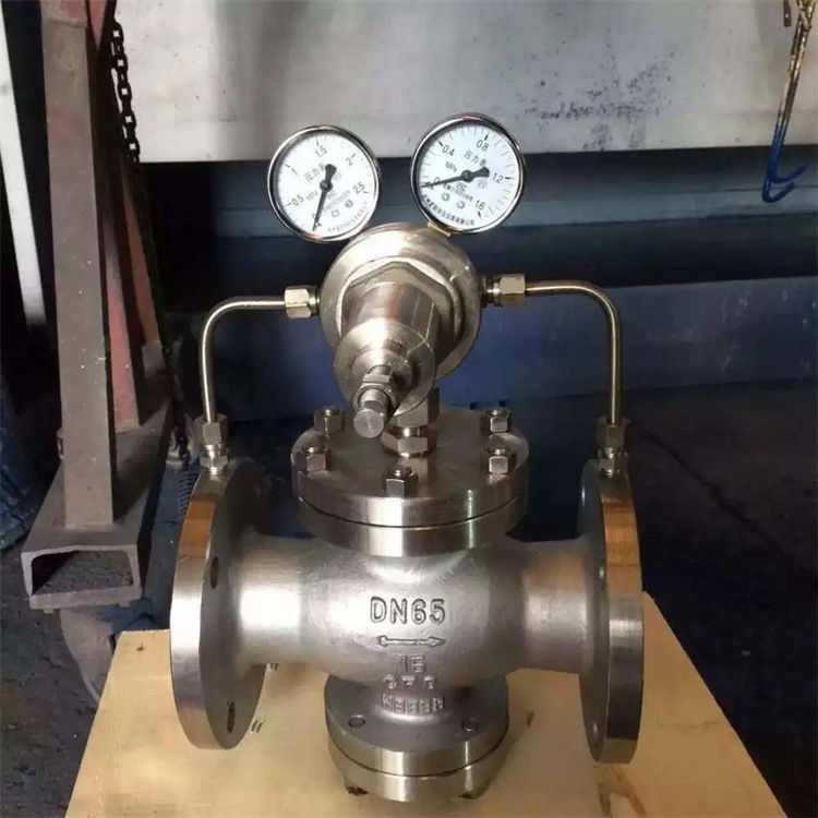 YK43F-40P 蒸汽减压阀  不锈钢带表减压阀 DN100