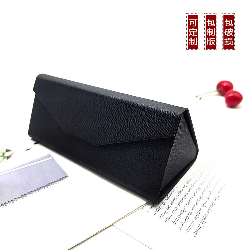 Крест узор черный складной чехол для очков Солнцезащитные очки Футляр для оптических очков портативный логотип для печати оптом