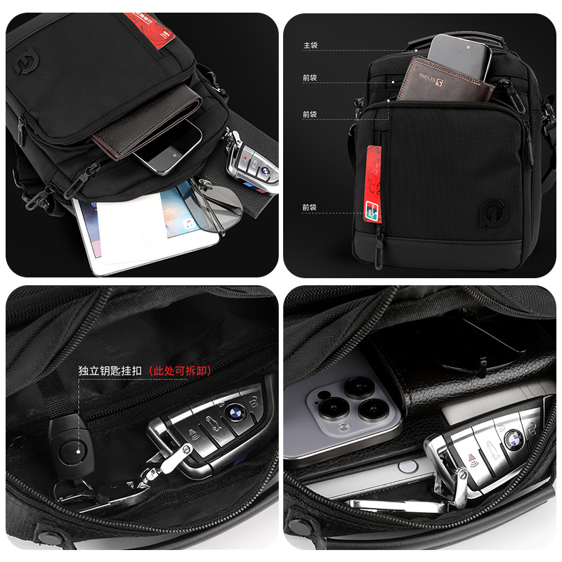 WEPOWER nuevo hombre casual de moda de negocios mochila de hombro impermeable mochila de hombro de gran capacidad bolso de mano de hombre