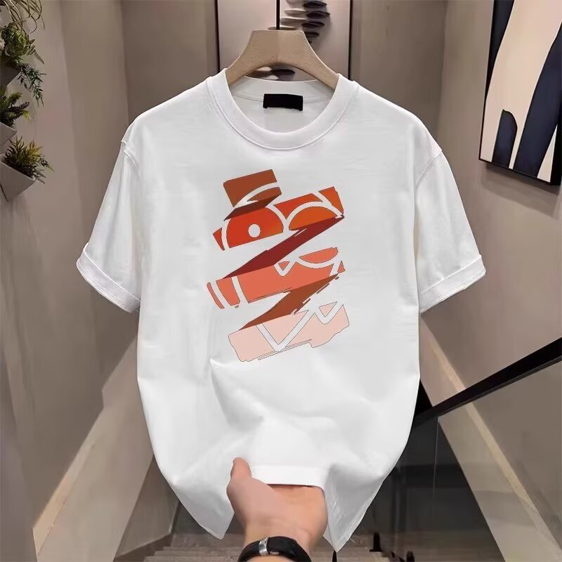 Herrenbekleidung: Kurzarm-T-Shirt aus reiner Baumwolle für Teenager – Sommer-Style, stylisch, ideal für Schüler der Mittel- und Oberstufe_voghion.com