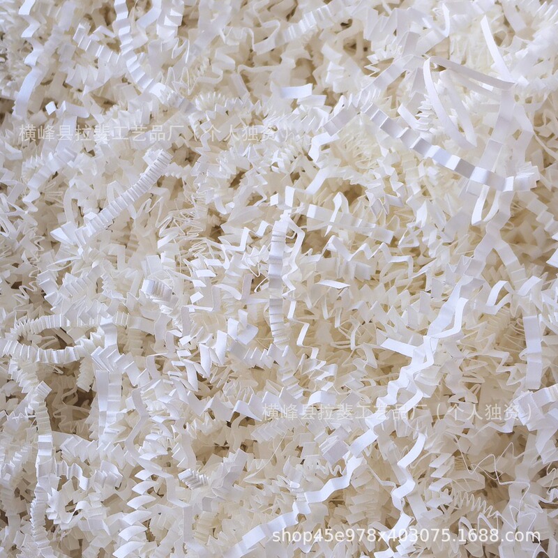 Manufacturer Wholesale Pleated Raffia Cotton Grass Shredded Paper Fiber Popular Gift Box Packaging Filler