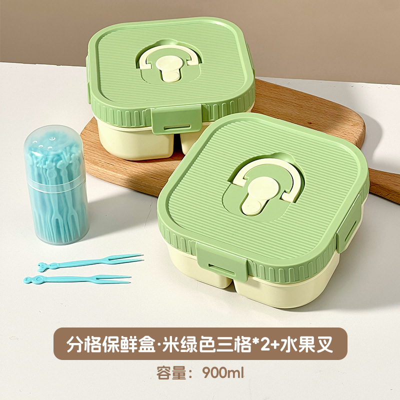 Caja de almuerzo de frutas para niños con microondas, caja de almuerzo portátil para estudiantes de primaria, caja de alimentos frescos para picnic