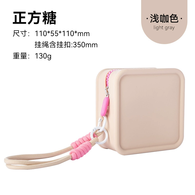 Silicone handheld cosmetic bag, waterproof capacious organizer bag