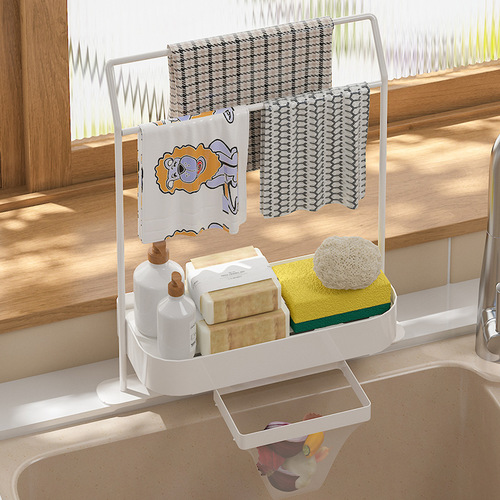 Rag drain rack kitchen rack dishcloth sponge storage rack sink leftovers sink garbage filter