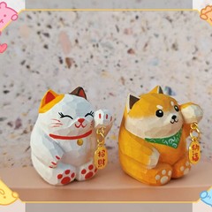 原创招财纳福儿童手工DIY可爱桌面车载吉祥摆件源头工厂跨境礼物