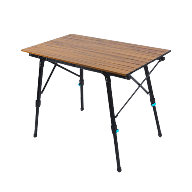 Aluminum alloy folding table liftable camping picnic table camping…