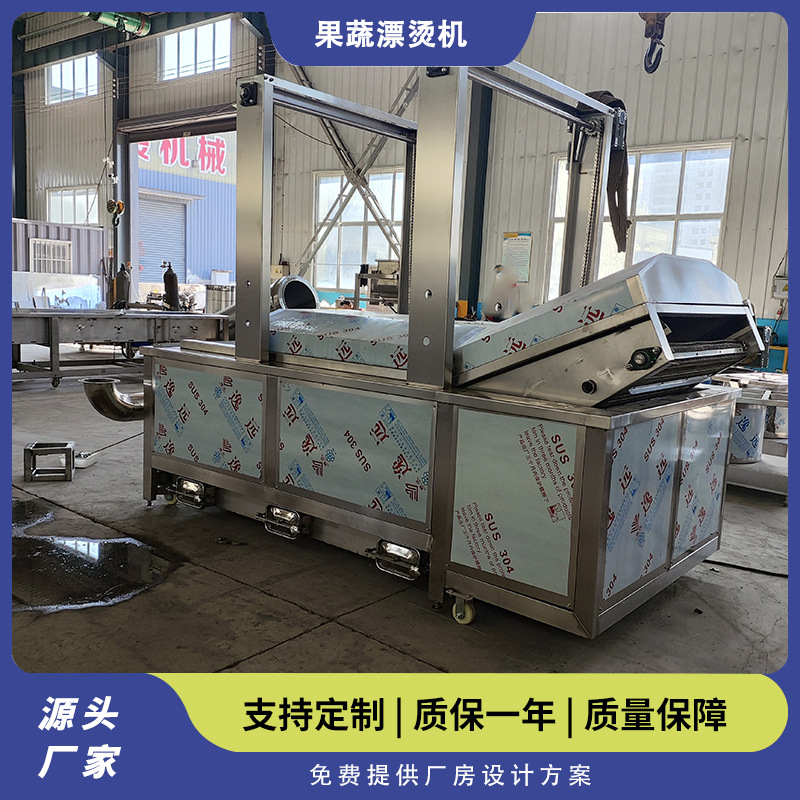 龙门架提升漂烫机 龙须菜蒸煮机 豆角杀青机 低温巴氏杀菌流水线