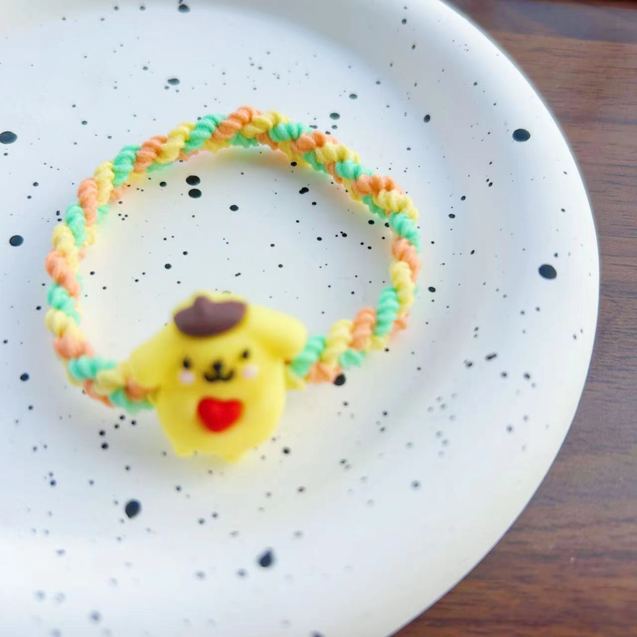 Niños Kuromi elástico Sanliou joyas para el cabello niñas lindas dibujos animados anillo para el cabello niñas atado cabello cuerda al por mayor