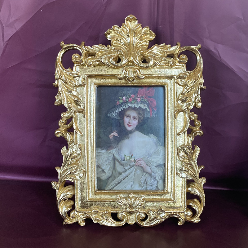 法式組合壁掛樹脂掛牆畫框相框背景牆相框可以掛牆可以擺兒童相框