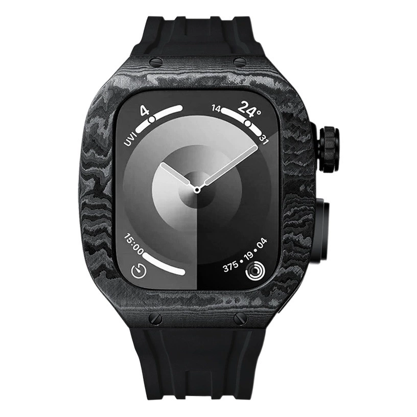 Новый корпус модификации Apple Watch S9 для аксессуаров Apple Watch s8s7s6 из углеродного волокна 44 мм 45 мм