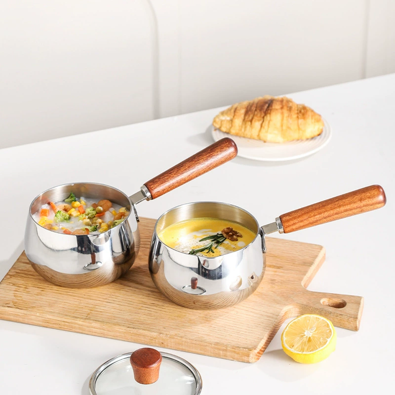 Молоковарка из нержавеющей стали 316L, кастрюля для дополнительного питания, детский суп, без липкого горшочка, лапша