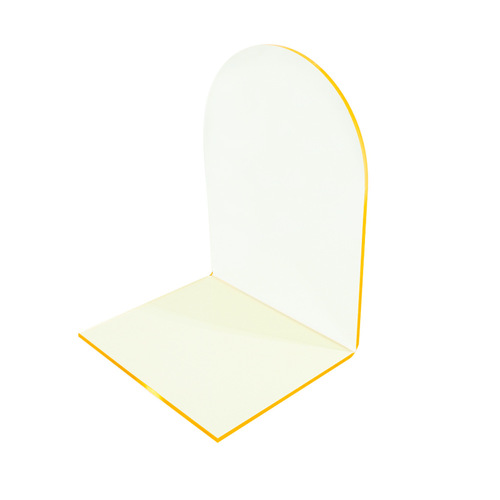 Transparent acrylic bookends, non-slip desktop color bookends, book storage, book holders, book stands wholesale