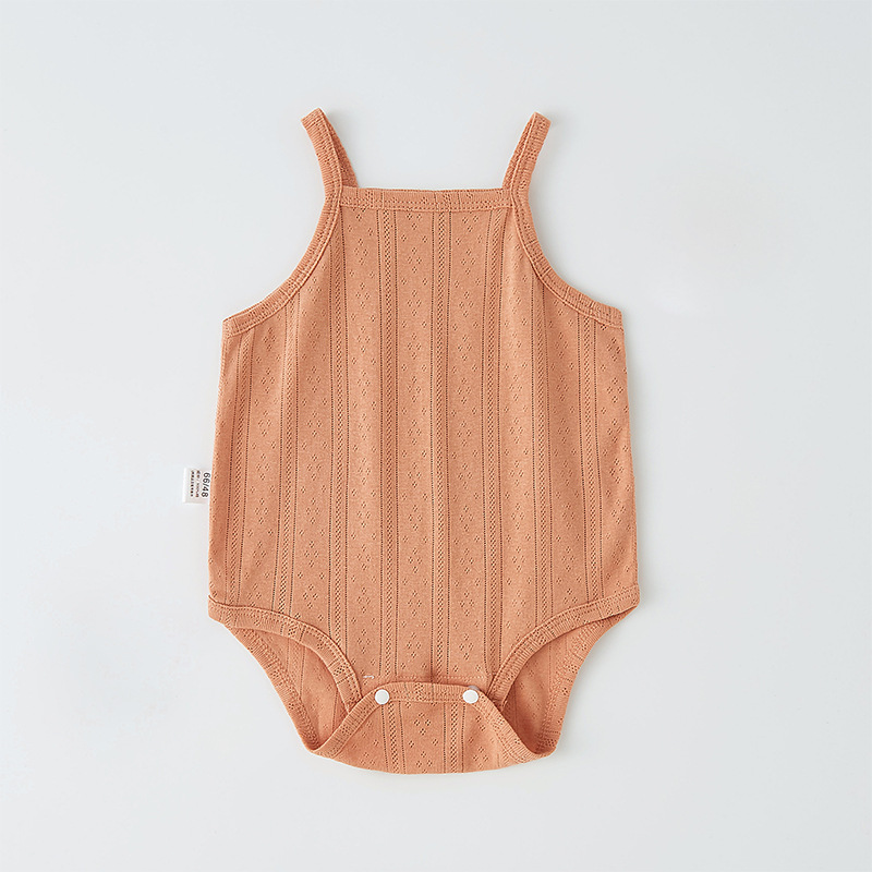 Ropa de pedo con tirantes jacquard de naranja oscuro