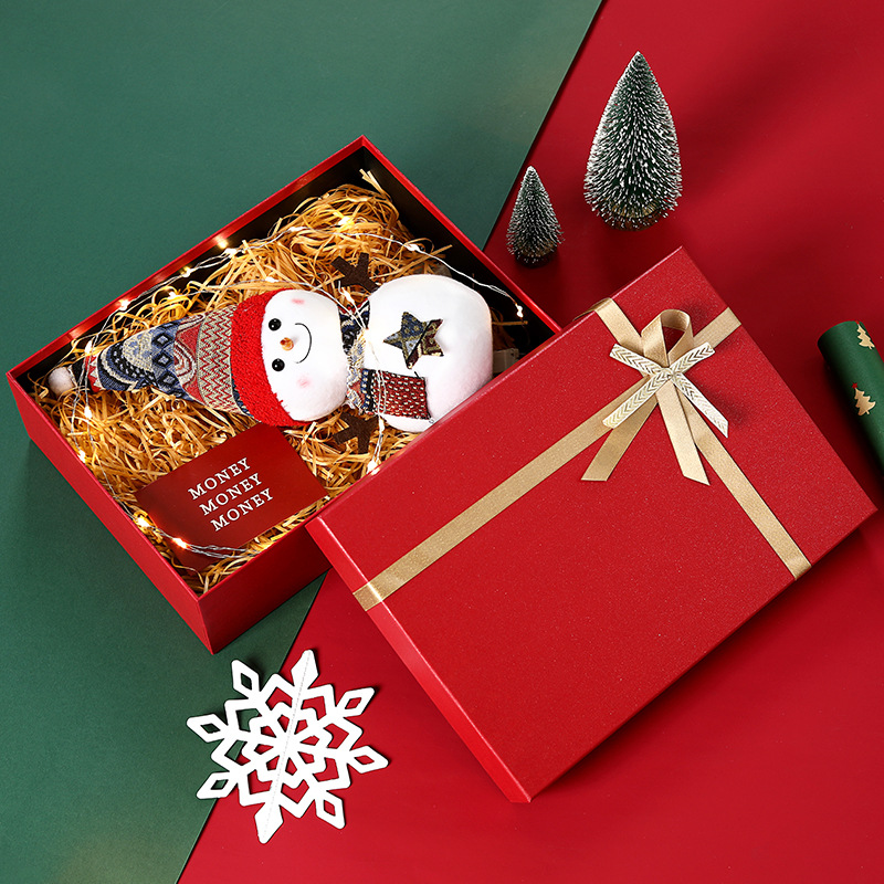 Red bow tie gift box wholesale, wedding favor packaging box, New Year, Christmas, Valentine's Day holiday gift box