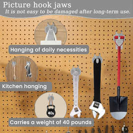 跨境新品  Wall hooks 居家日用好物 墙壁挂钩H1108图片挂钩爪