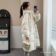 棉袄中长款女冬2024新款时尚棉服小个子加厚连帽时尚外套