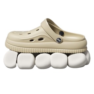 2025 New Cross-border Hole Shoes Women's Summer New Beach Shoes Fashionable Outwear Lovers Sandals Simple Sandals