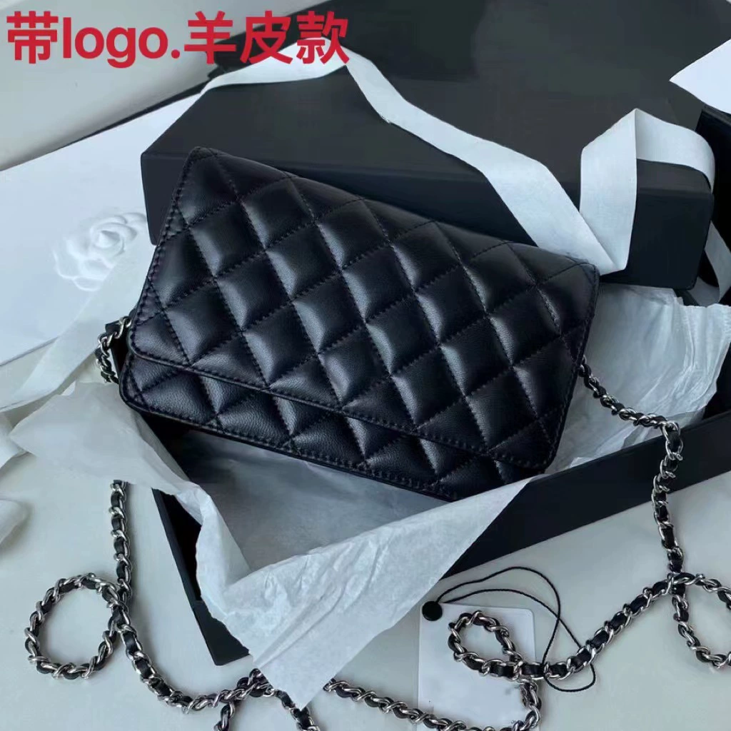 Квадратная цепочная сумка-подушечка, стиль Chanel, черный какао или замша, 19×4×12 см