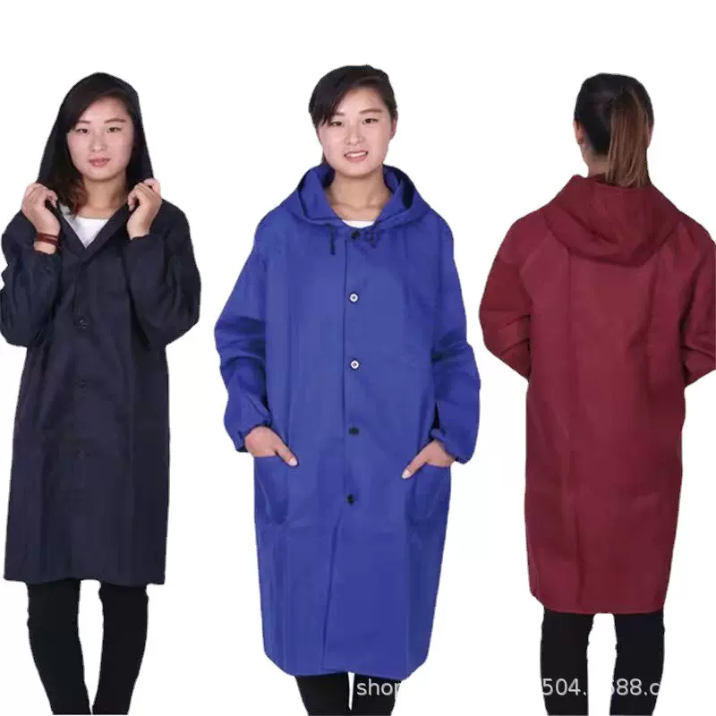 男女长款蓝大褂工作服长袖蓝色搬运服库管工作服防尘服 劳保