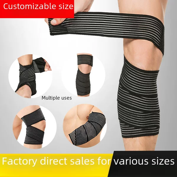 Sports bandage winding fixed self-adhesive knee pads ankle elbow pads wrist pads pressure straps fitness factory direct wholesale