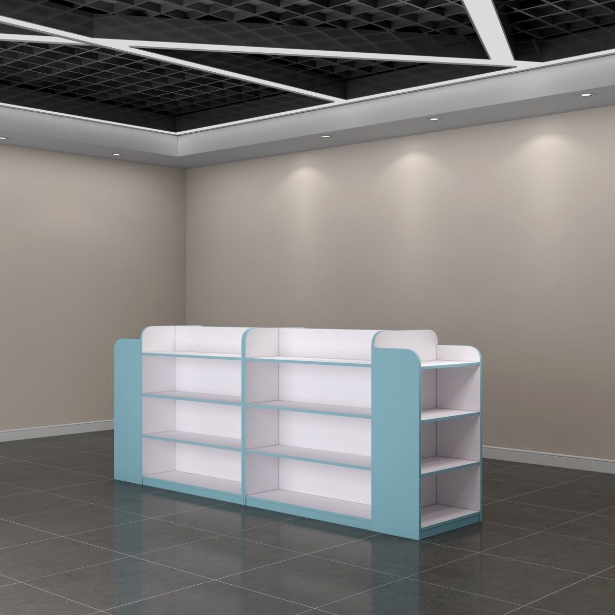 母婴店货架奶粉展示柜超市便利店中岛柜玩具宠物药店货架展示架