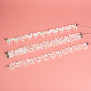 ���ɰ�ɫ�ٽz����choker�i���������Ů���|�Ȧ�i�������Ʒ