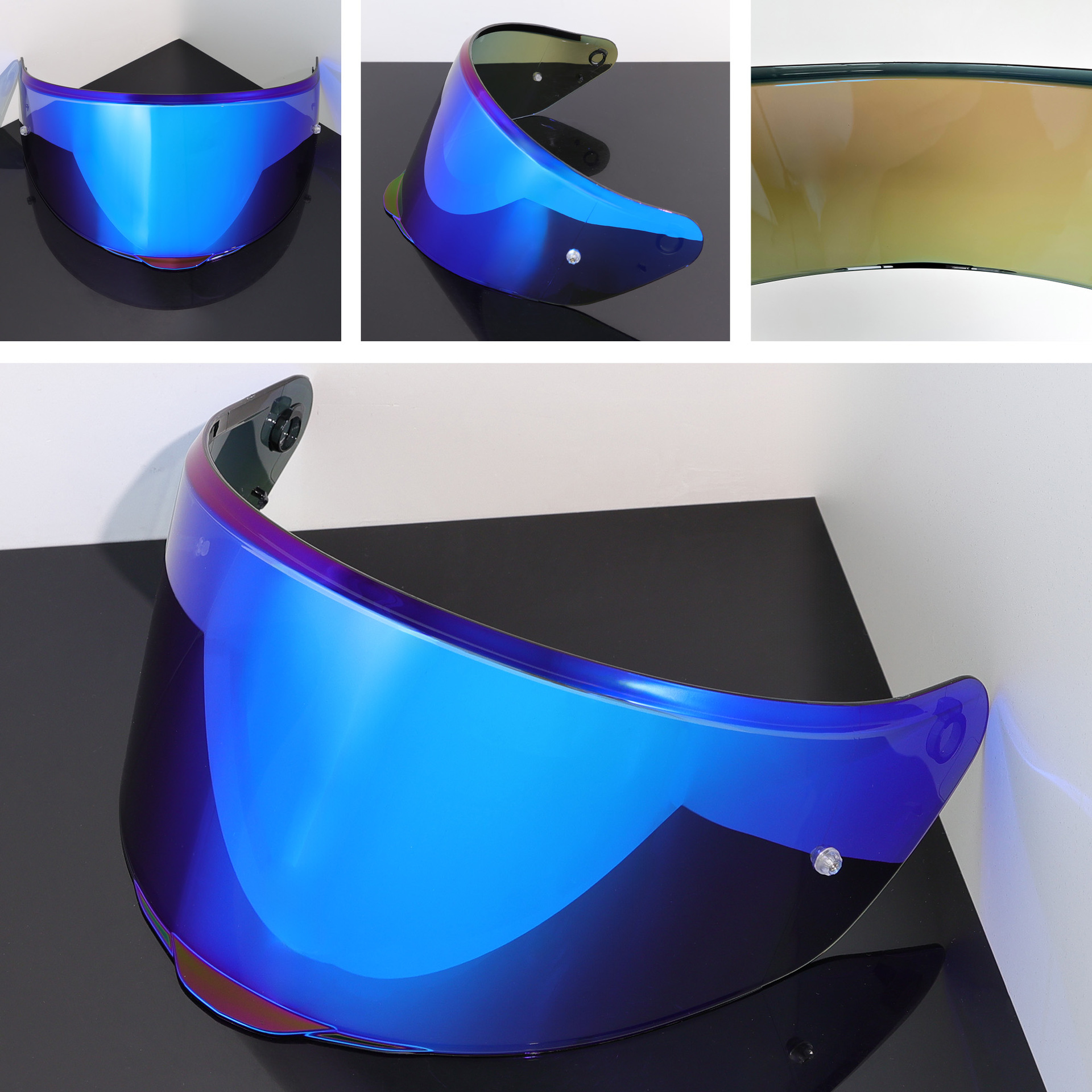 FF820 helmet visor is compatible with RAPID III electroplated sun protection motorcycle helmet visor, suitable for day and night use