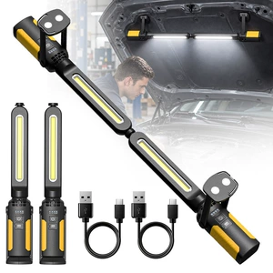 Cross-border new multi-functional COB high-intensity rechargeable long-lasting emergency repair light for automotive use