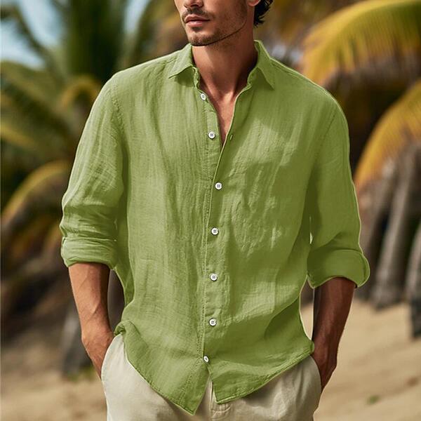 Solid color shirt all-season