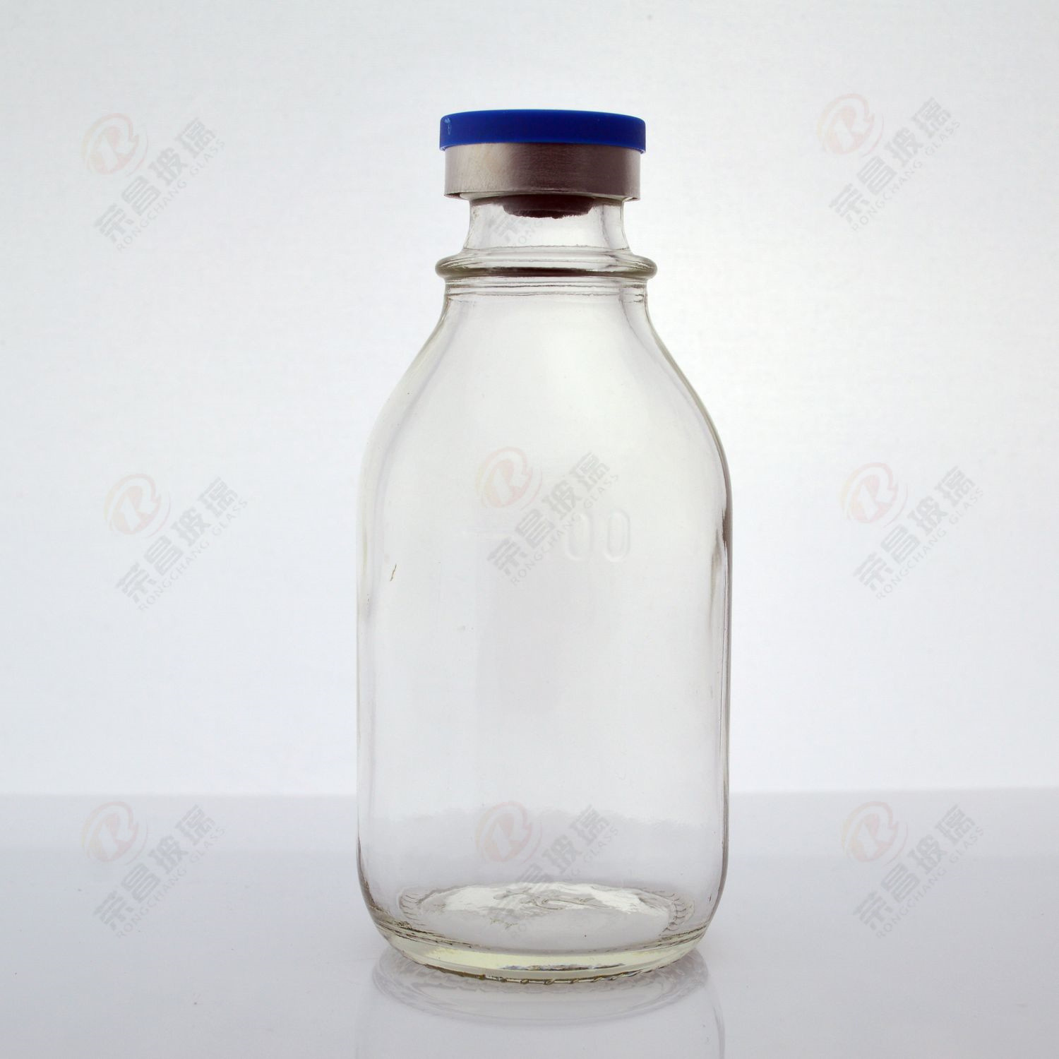 100ml玻璃盐水瓶钠钙玻璃药瓶100毫升高白玻璃点滴瓶