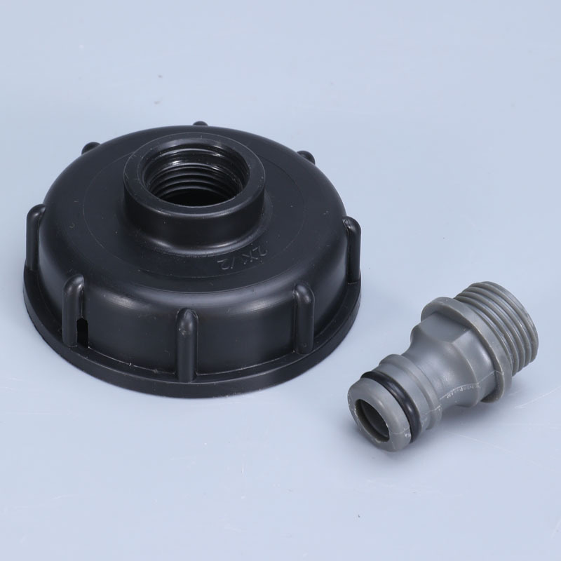 Transfronterizo IBC barril químico barril IBC Ton barril conector Ton barril accesorios pequeño pezón conector Jardín Conector tubería de agua