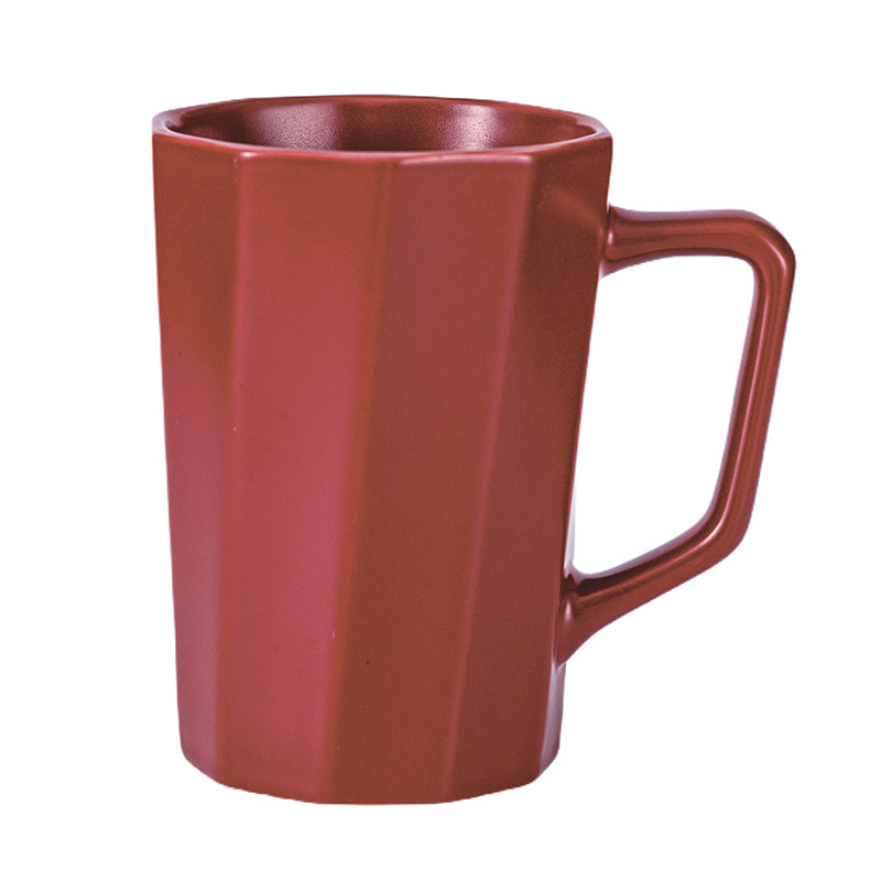 Transfronterizo de Amazon taza blanca taza de alto aspecto creativo Oficina taza de café pareja taza de agua Taza de cerámica