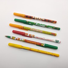 便宜促销广告笔 插套转印圆珠笔 便宜简易笔 可定制图案