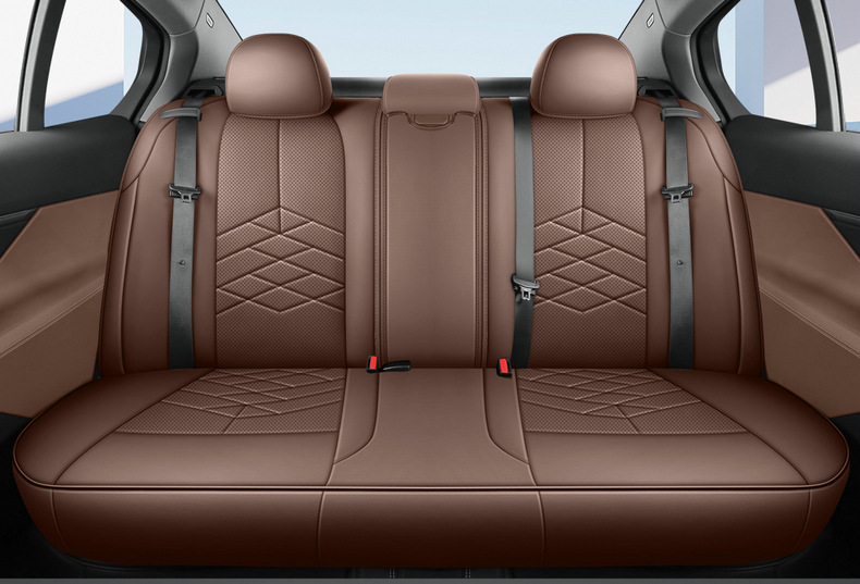 Full Coverage Leather Car Seat Covers for 26 Models, All-Season Seat Covers with Original Car Texture