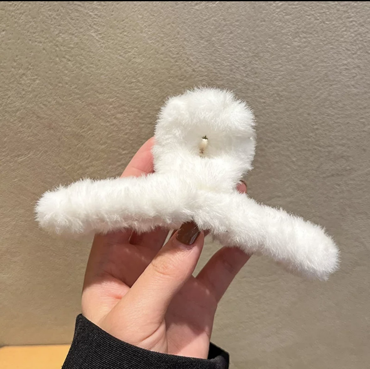 Başın arkasındaki kadınlar için saç tokası, büyük peluş saç tokası, üst düzey sonbahar ve kış saç tokası, köpekbalığı klipsi, yeni saç tokası
