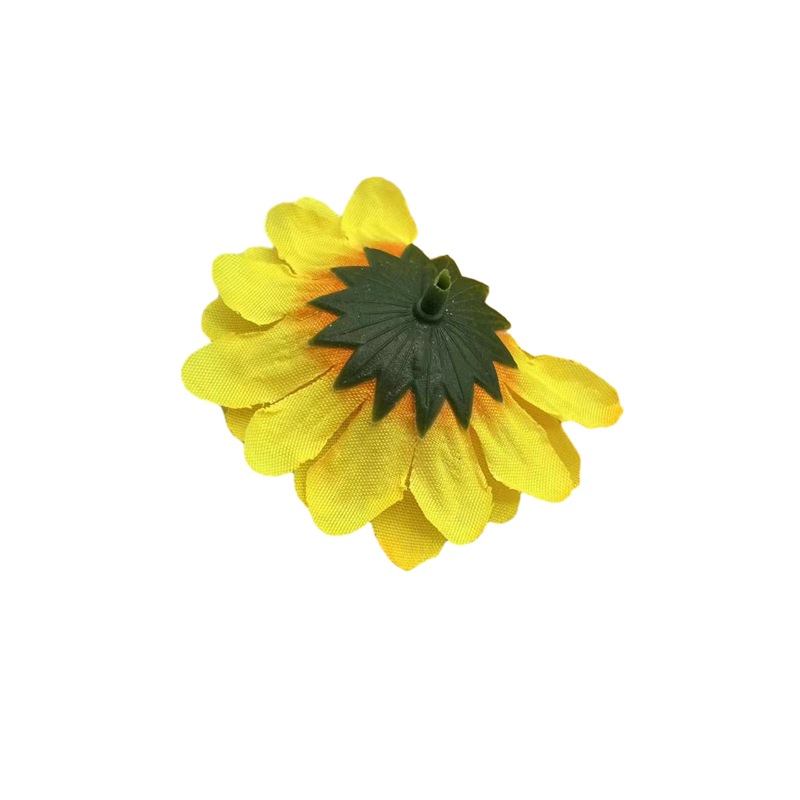 Fábrica directa artificial flor artificial Flor de seda hecha a mano material DIY 7cm pequeño girasol cabeza de flor