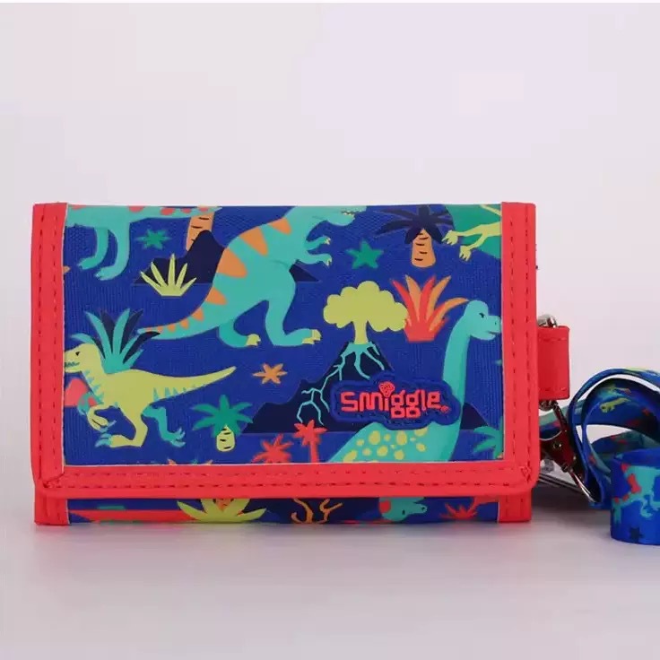 Australian smiggle dinosaurio dibujos animados escuela primaria mochila escolar de gran capacidad mochila mediana de clase grande estuche para lápices retráctil