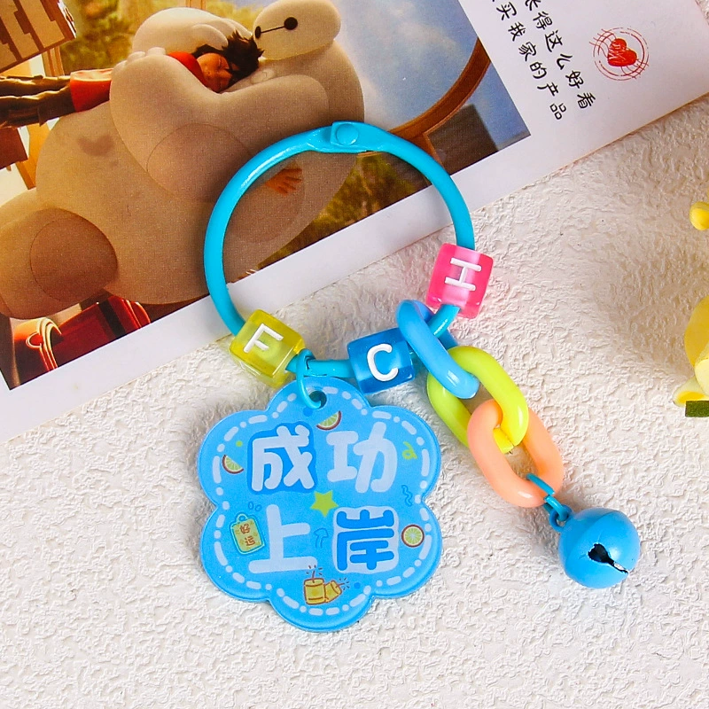 Brand creative acrylic protective amulet, keychain, transparent pendant, bag decoration, decorations
