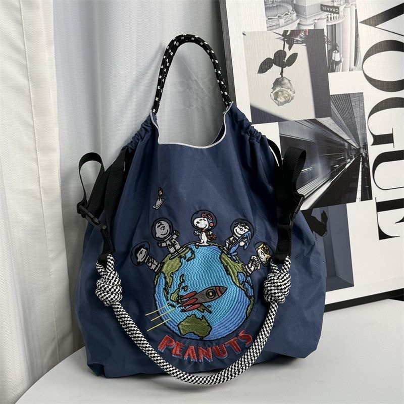 日本製ボールチェーンバッグ高源源同型ショッピングバッグドーナツ刺繍ナイロンショルダークロスボディレディースバッグ|undefined