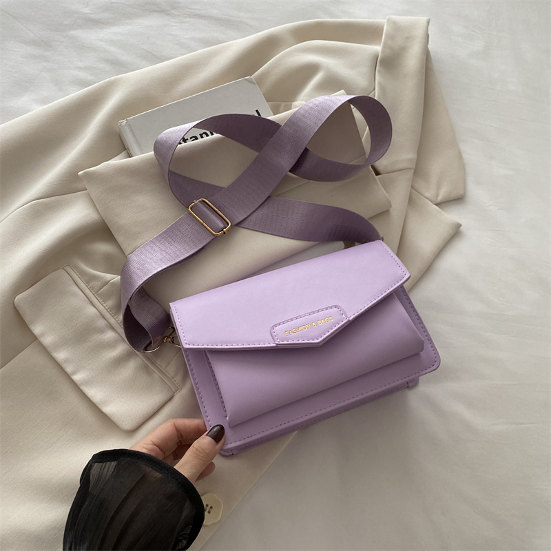 Calle casualidad de color sólido bolso de hombro 2024 nuevo tipo de bolso de mano casualidad nueva moda simple bolso de hombro