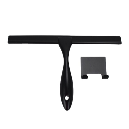 Cross-border direct sales black household glass scraper, practical single-sided manual wiper, kitchen stainless steel wiper