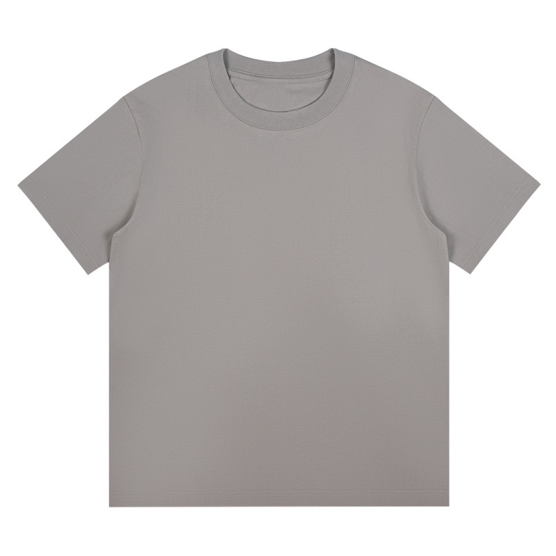 半袖tシャツ男230グラム重ポンド精櫛綿カップル純綿純色ゆるい半袖潮牌にシャツをかける|undefined