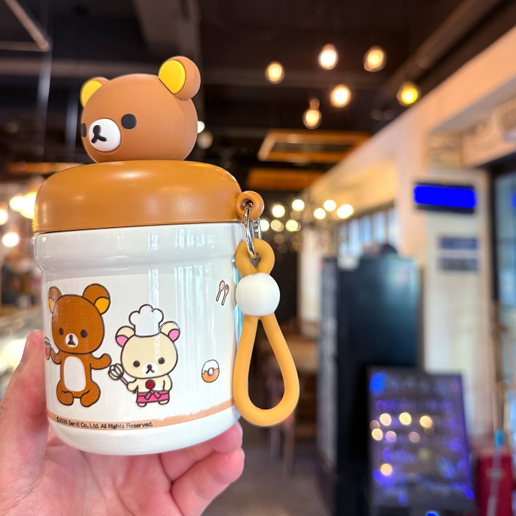 Fácil oso taza de aislamiento para niños 2026 nuevo 316 taza de acero inoxidable para chicas portátil mini taza de acompañamiento compacta