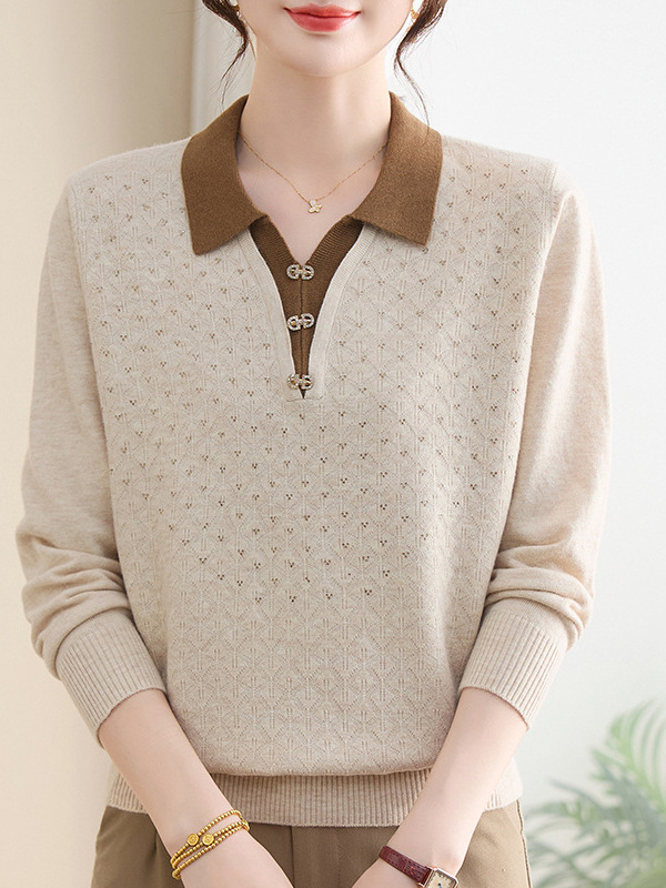 Middle-Aged Mom's Spring Knitwear, Noble Lady Brand Women's Cloth