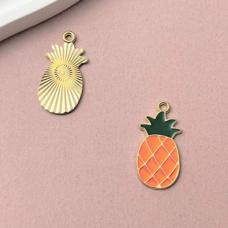 果物と野菜レモンブルーベリー合金滴下オイル DIY ジュエリーアクセサリーかわいいペンダントキーホルダーブレスレットペンダント|undefined
